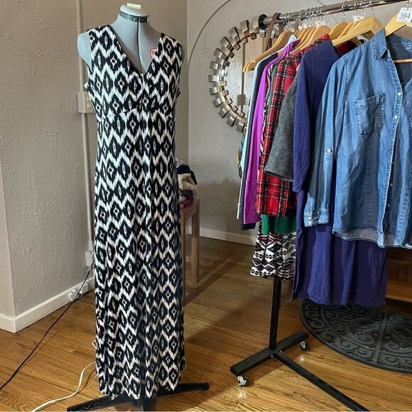 Laura Ashley Dresses & Skirts - Laura Ashley maxi dress black and white